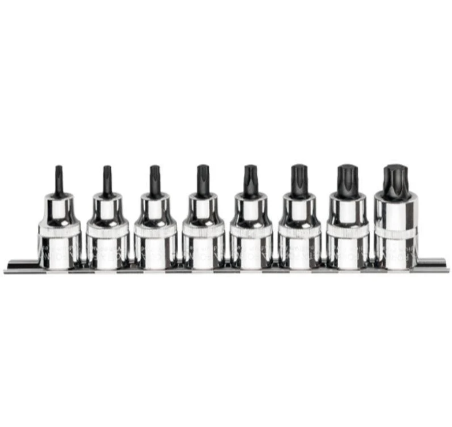 8-piece 1/2" Serrated N-key Socket Set, Ceta Form, Made In Turkey — C28S-RT8
