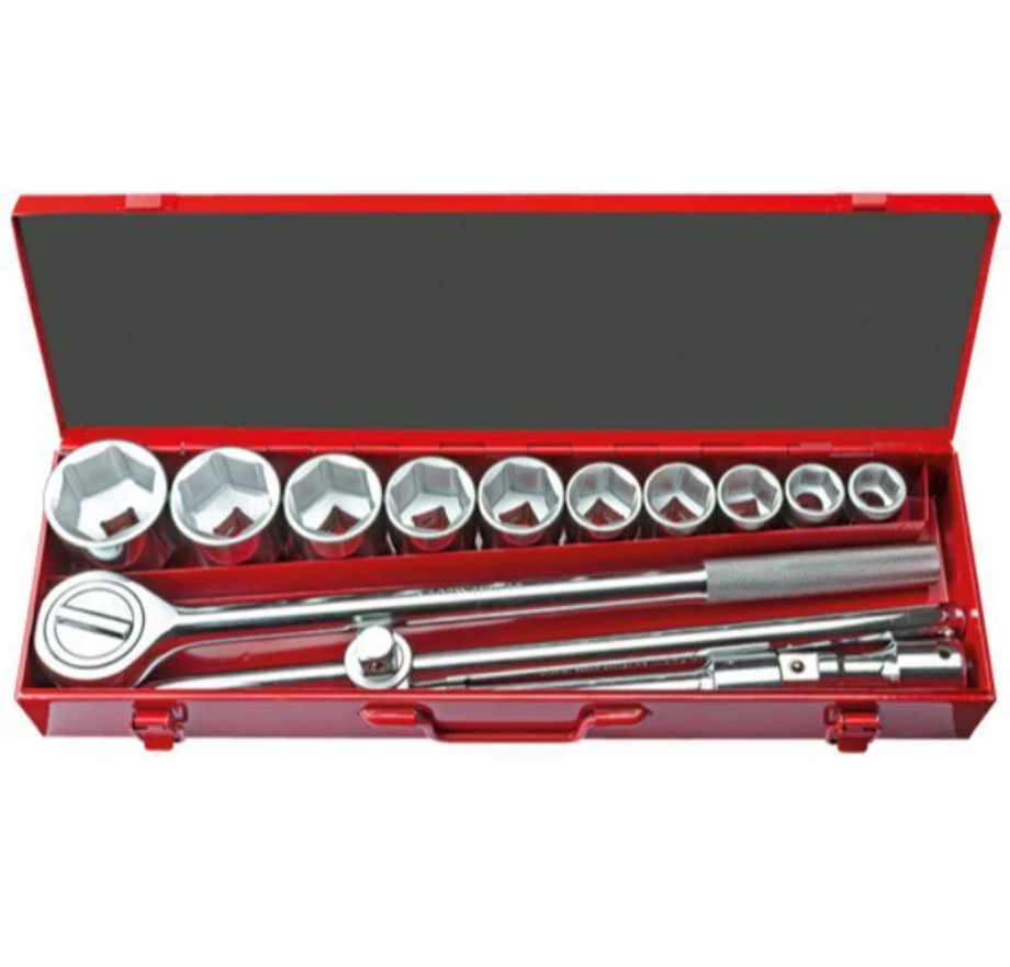 14-Piece 3/4'' Hex Socket Set 50/22mm In Metal Case – Ceta Form, Made In Turkey, Model: C30-14MH4
