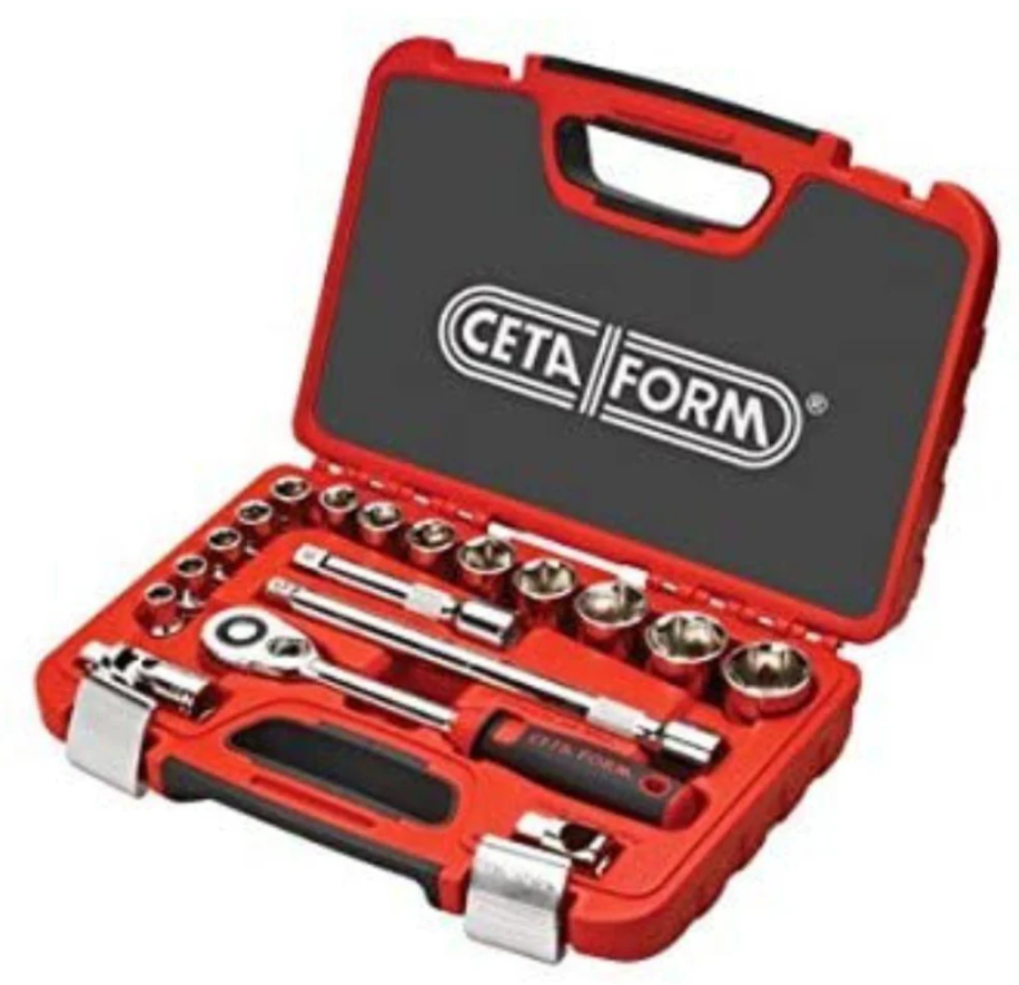 25-Piece 1/2''  Socket Set 8-32mm – Ceta Form, Made In Turkey, Model: C20-25PB2