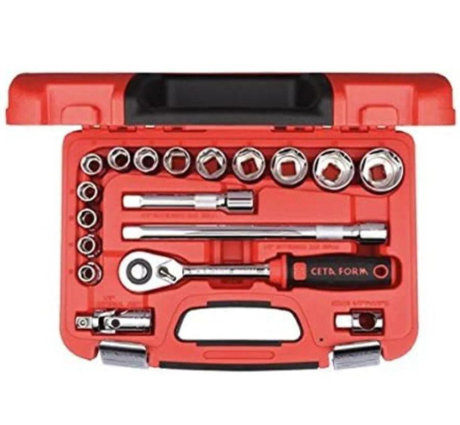 25-Piece 1/2'' Hex Socket Set 8-32mm – Ceta Form, Made In Turkey, Model: C20-25PH2