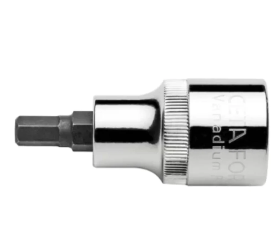 C28S-H06 6mm Hex Bit Socket 1/2'' Drive – Ceta Form, Made In Turkey