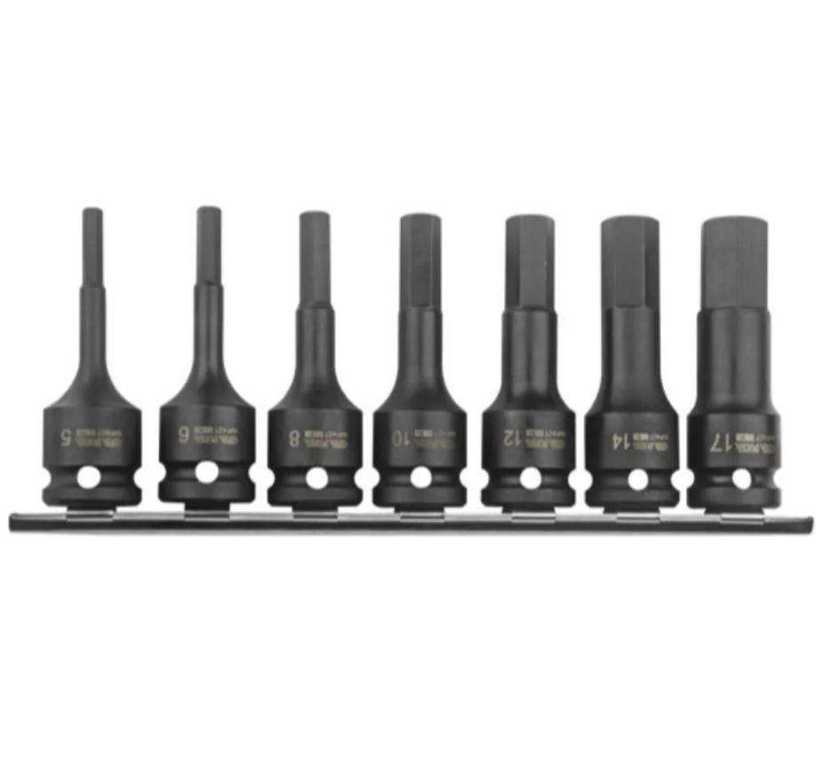 7-piece Impact Hex Bit Set, Model C68-RH07, Cetaform Turkish