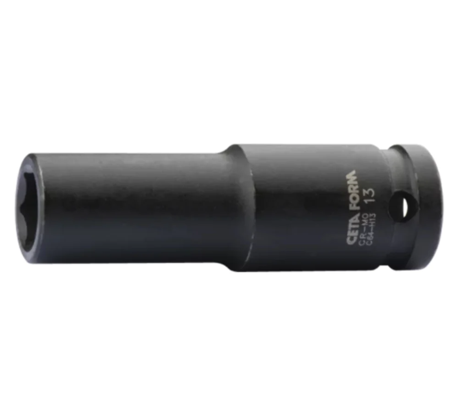 1/2 Inch Long Impact Hex Socket 17 Mm, Model C64-H17, Cetaform Turkish.