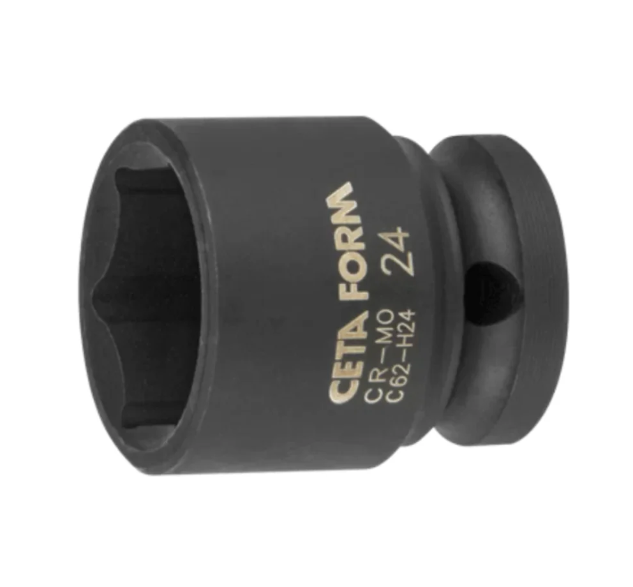 1/2 Inch Impact Hex Socket 22 Mm, Model C62-H22, Cetaform Turkish