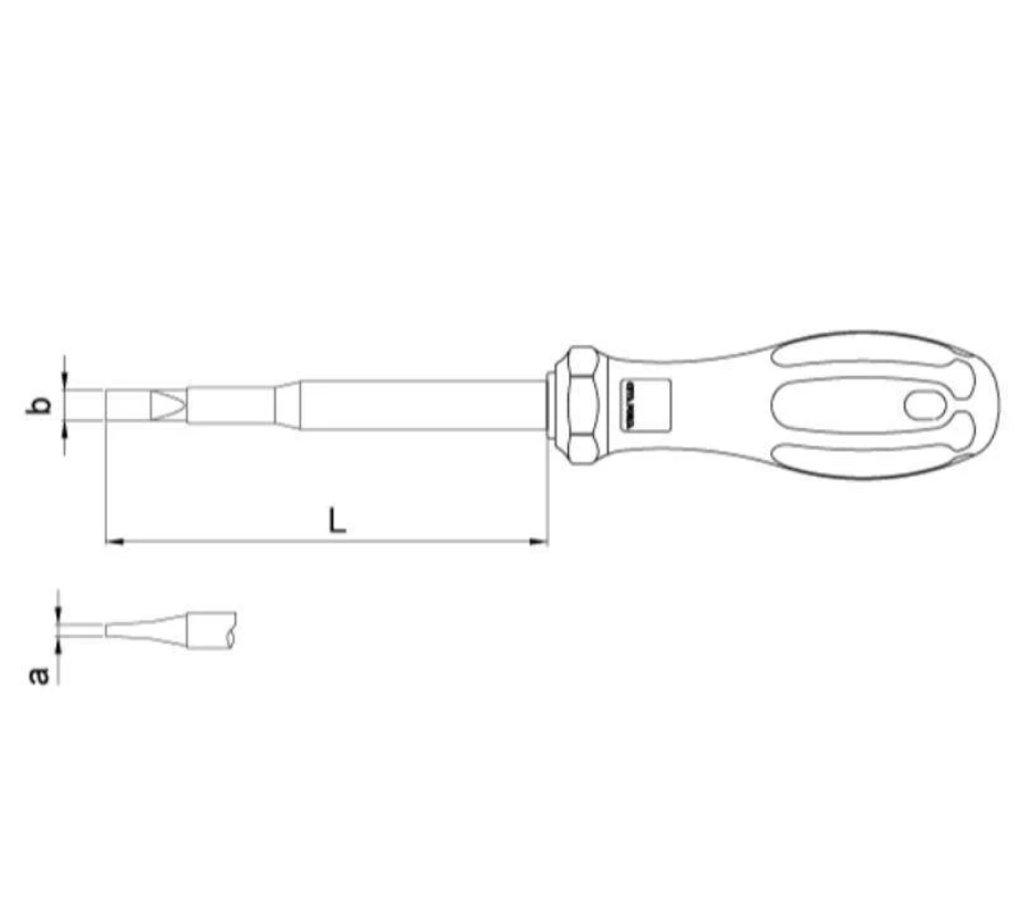 Ceta Form G01-040-100 4.0×100mm 1000V Insulated Slotted Screwdriver