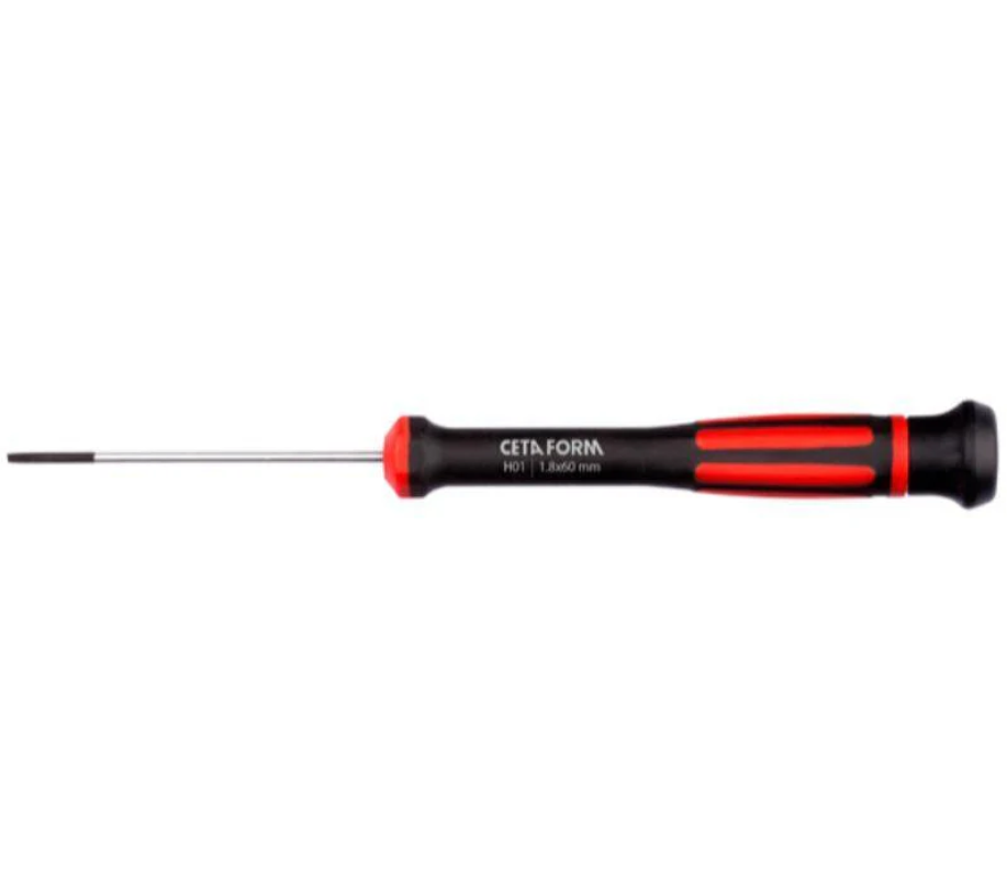 Ceta Form H01-25-080 2.5×80mm Slotted Electronics Screwdriver