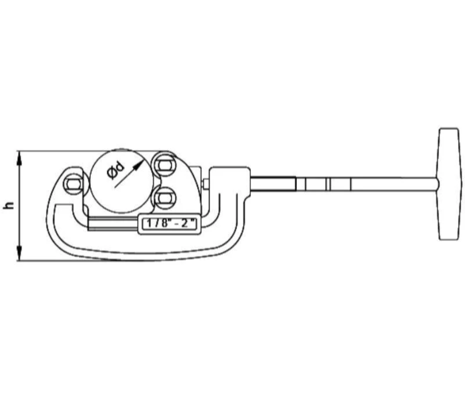 Pipe Cutter 2, Size Range 10–60 Mm, Ceta Form (Turkish), Model I30-2
