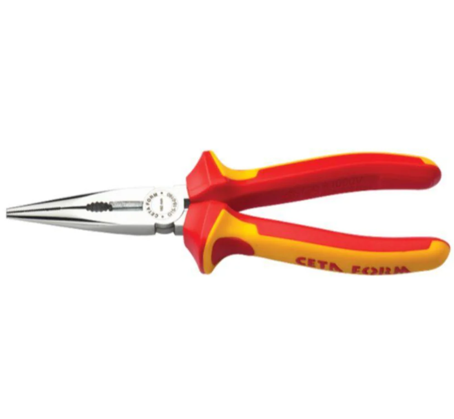 1000V Insulated Long Nose Pliers, 160 Mm, Ceta Form (Turkish), Model G15-18-0160