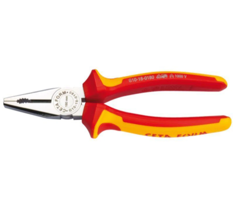 Insulated Combination Pliers, 1000V, 200 Mm, Ceta Form, Model G10-18-0200