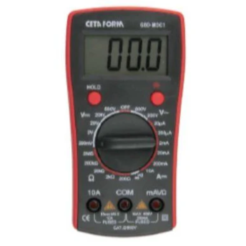 Digital DC 600V Multimeter, 140 Mm, Ceta Form (Turkish), Model G80-MDC1