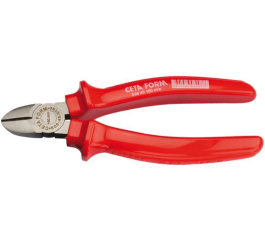 Standard Diagonal Cutting Pliers, Red Handle, 140mm – Ceta Form, Made In Turkey, Model: E06-43-0140