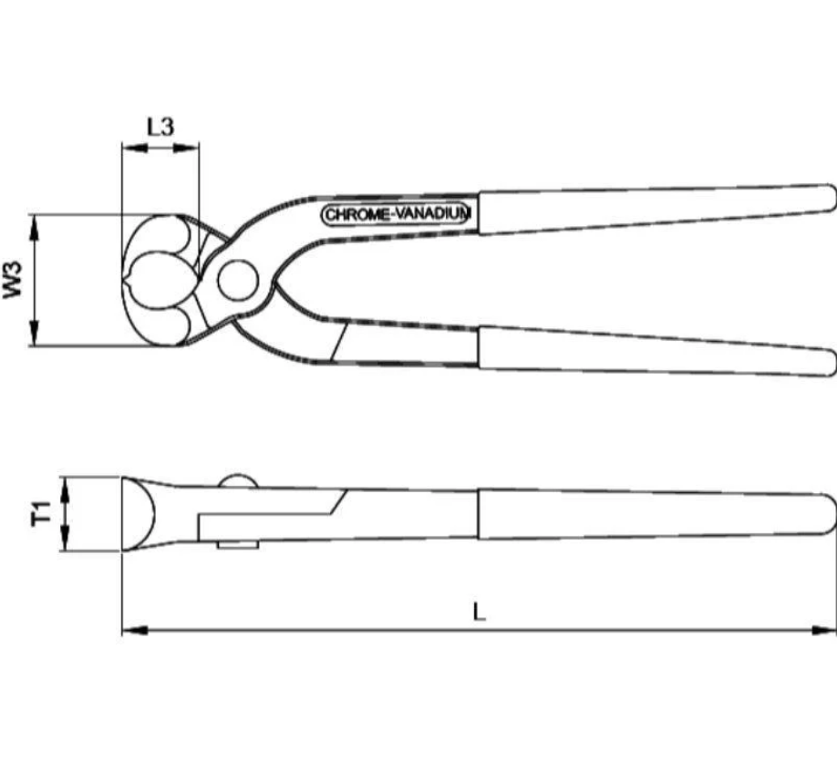 Pincers, 225mm – Ceta Form, Made In Turkey, Model: E36-54-0225