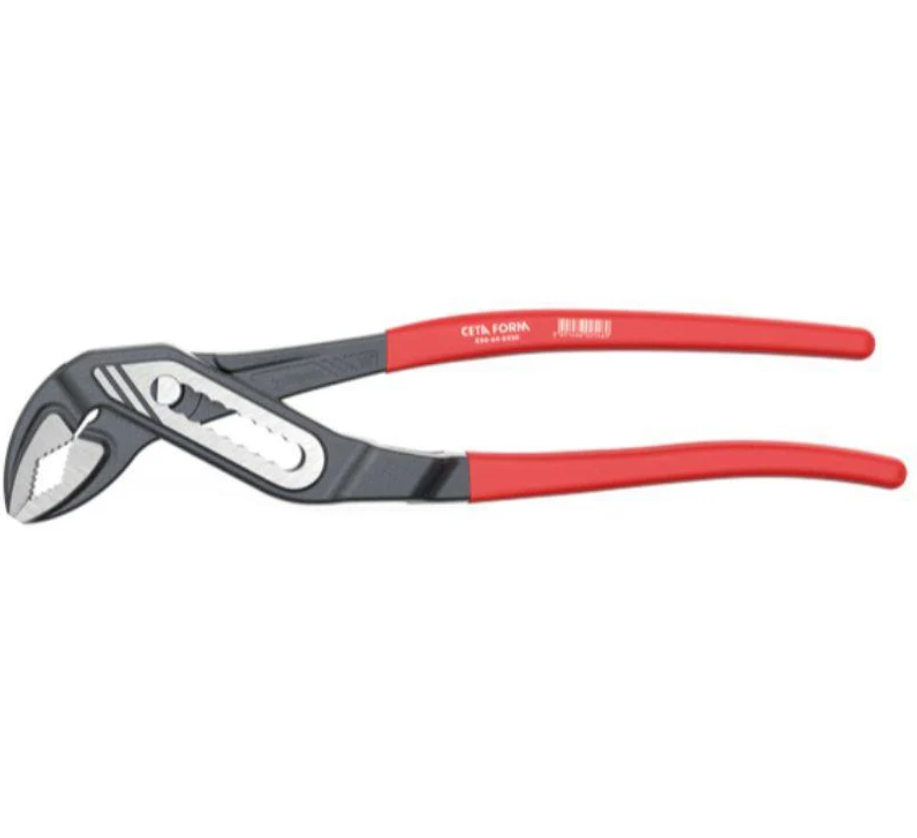 Water Pump Pliers, Red Insulated Handle, 300mm (12") – Ceta Form, Made In Turkey, Model: E30-54-0300
