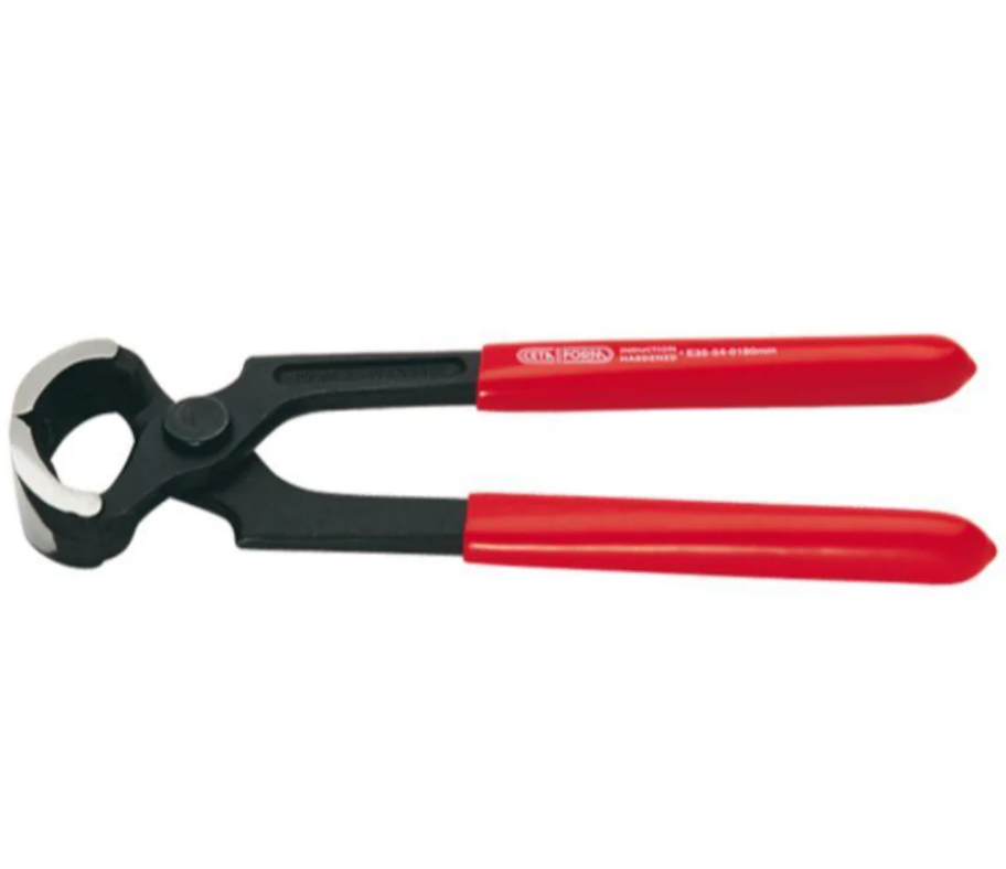 Standard Pincers, Black Finish, Red Handle, 180mm – Ceta Form, Made In Turkey, Model: E35-54-0180