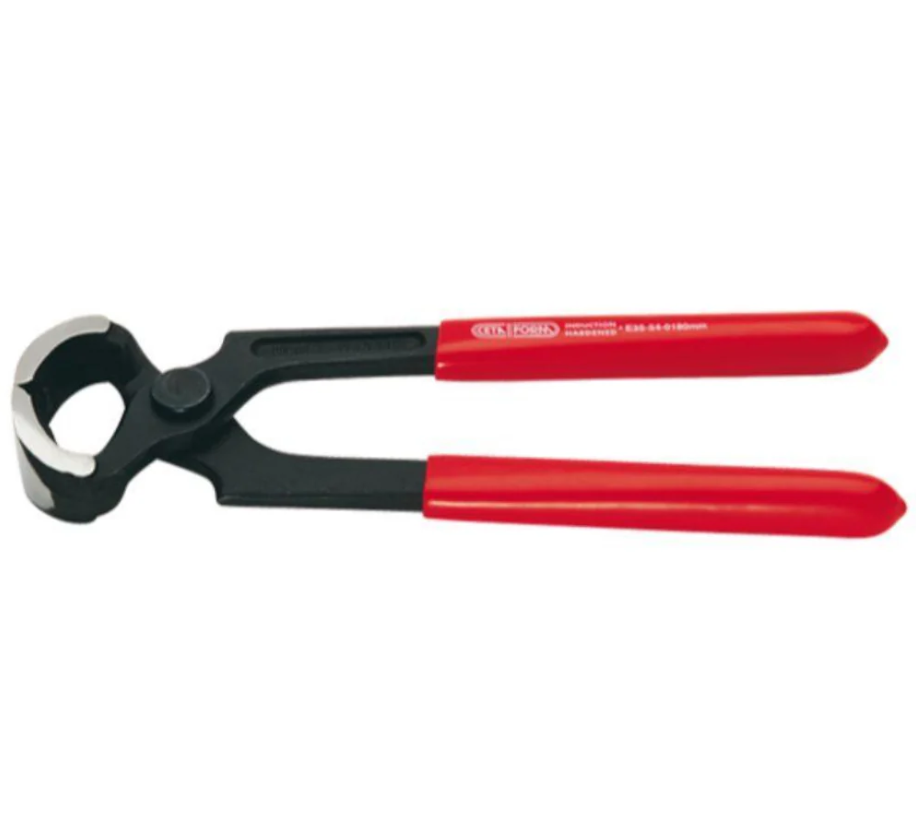 Standard Pincers, Black Finish, Red Handle, 200mm – Ceta Form, Made In Turkey, Model: E35-54-0200