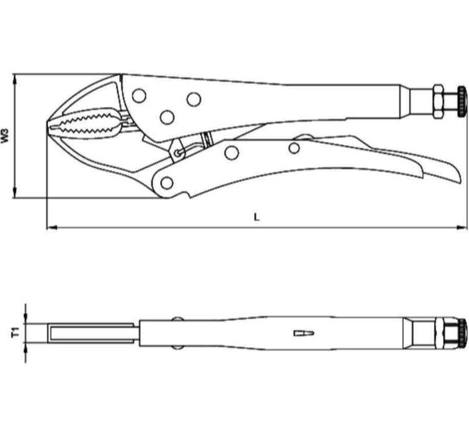 Grip Pliers, 240mm – Ceta Form, Made In Turkey, Model: E50-16-0240