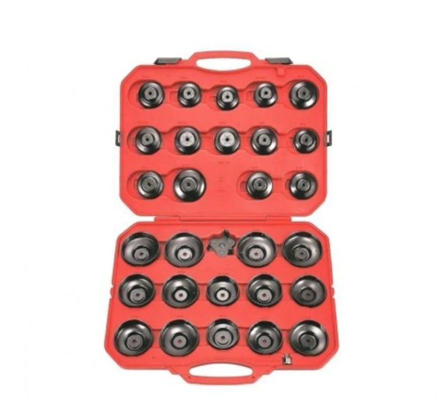 30-Piece Oil Filter Cap Wrench Set, 1/2" Drive – Ceta Form, Made In Turkey, Model: N14-0130