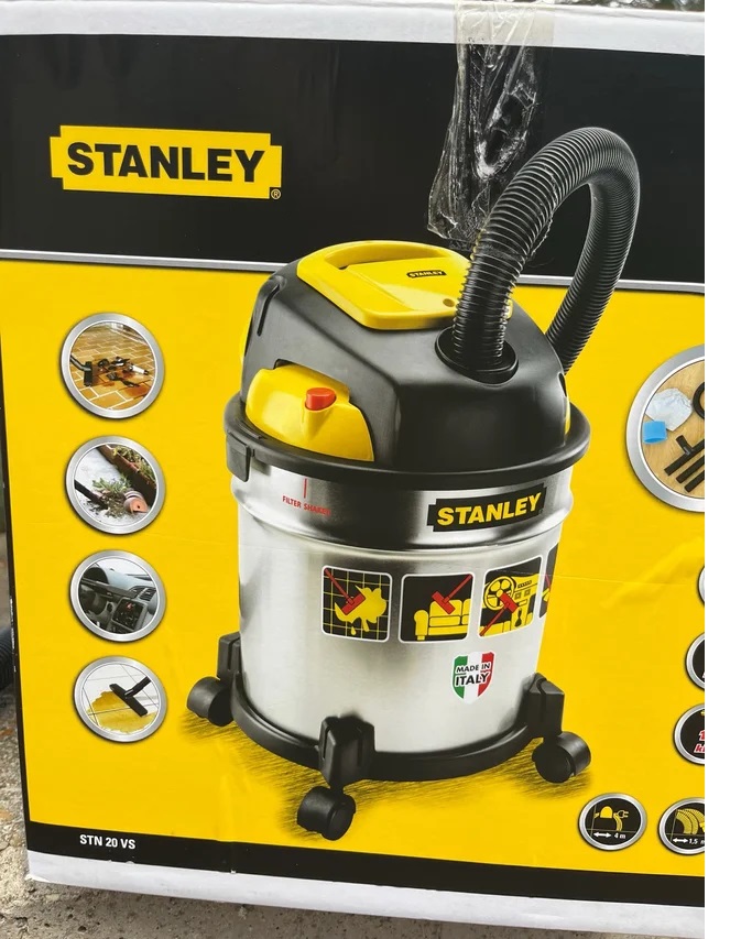 STANLEY Wet And Dry Vacuum Cleaner 1200W 20L  - Made In Italy