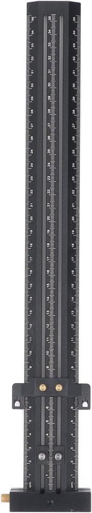 Aluminum Alloy T Square Ruler, Length Measurements, Multifunctional Portable Woodworking Tool With Pen