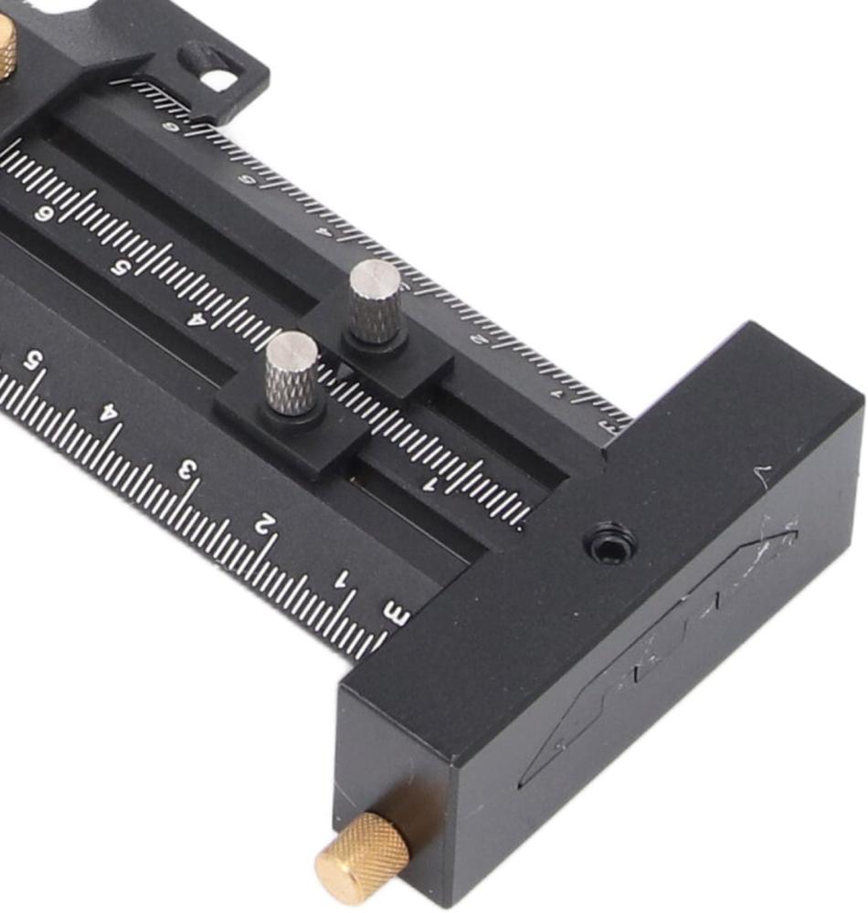 مسطرة زاوية T من سبائك الألومنيوم أداة محمولة ومناسبة لمشاريع النجارة، الهندسة، والرسم مع قلم