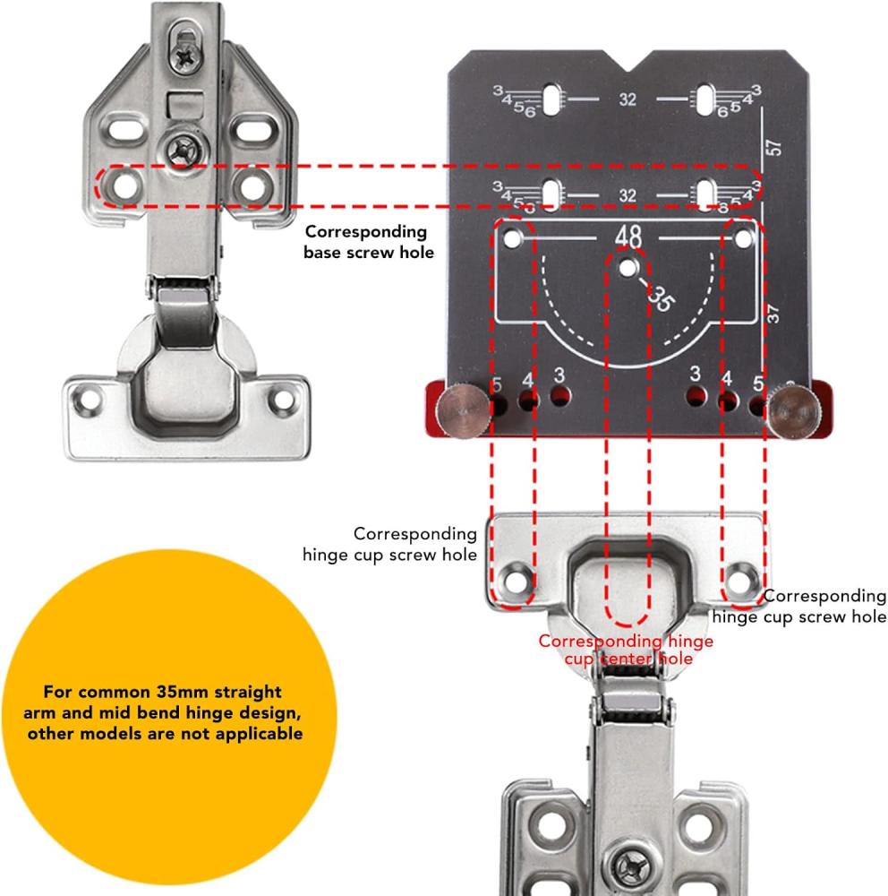 أداة تحديد موقع مفصلات النجارة 35 مم