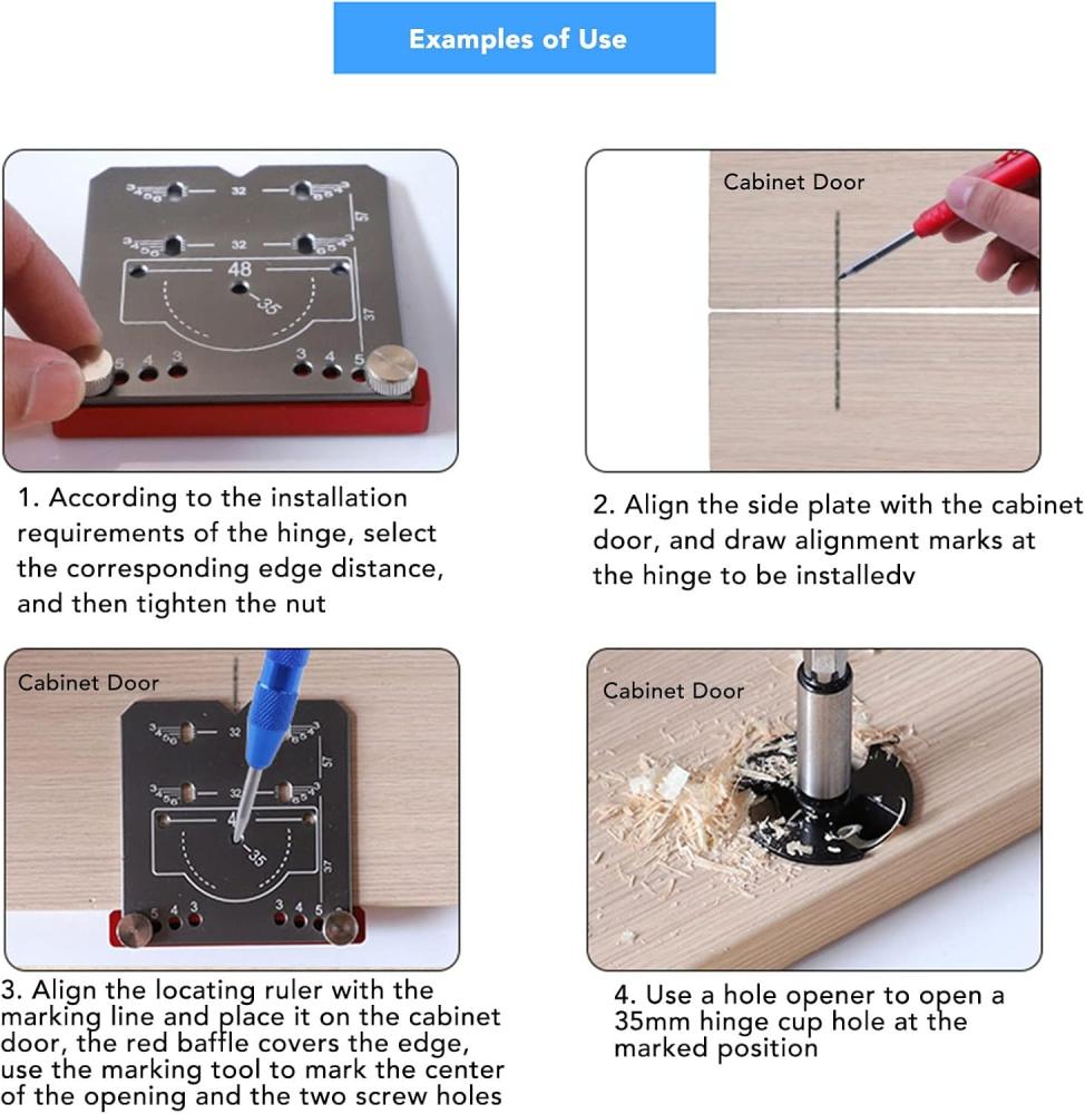 أداة تحديد موقع مفصلات النجارة 35 مم