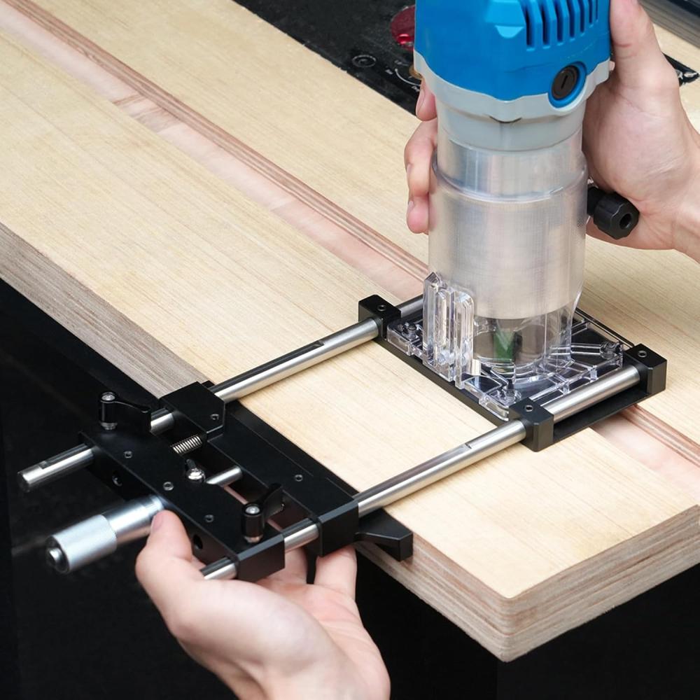 Trimming Machine Slotting Mount Trimming Bracket Positioning Ruler Linear Guide