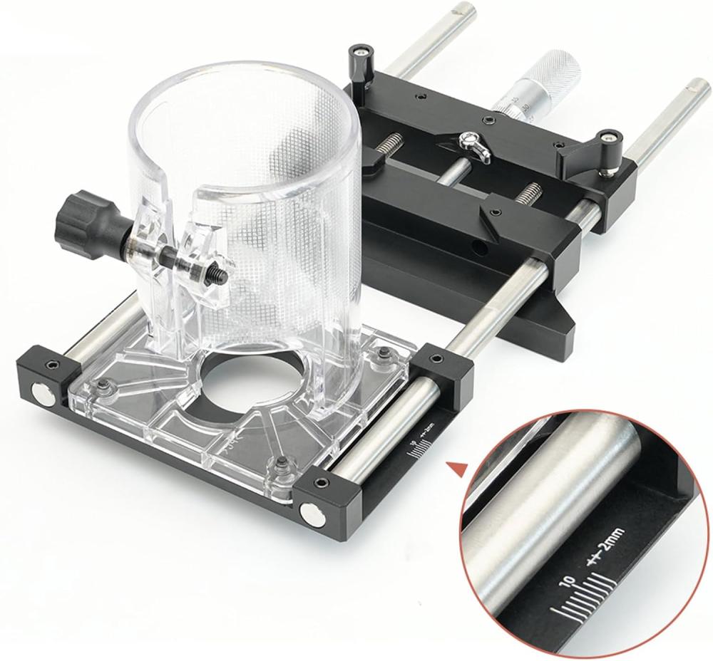 Trimming Machine Slotting Mount Trimming Bracket Positioning Ruler Linear Guide