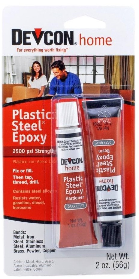 Cold Weld - Plastic Steel Epoxy - 2 Tube 56g (121°C)