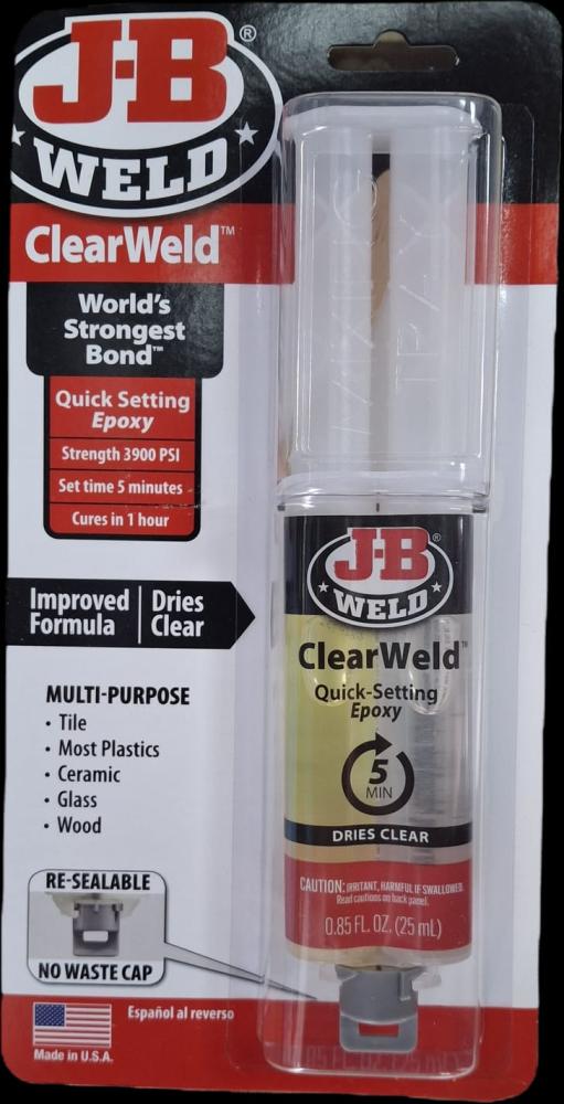 Clear Weld - Syringe - 25 Ml (121°C)