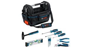 Bosch Open Tool Bag And 8 Bosch Professional Hand Tools