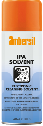AMBERSIL® IPA SOLVENT 400ML كحول إيزوبروبانول عالي النقاء – الحل المثالي لتنظيف الدوائر الإلكترونية والأجهزة الدقيقة