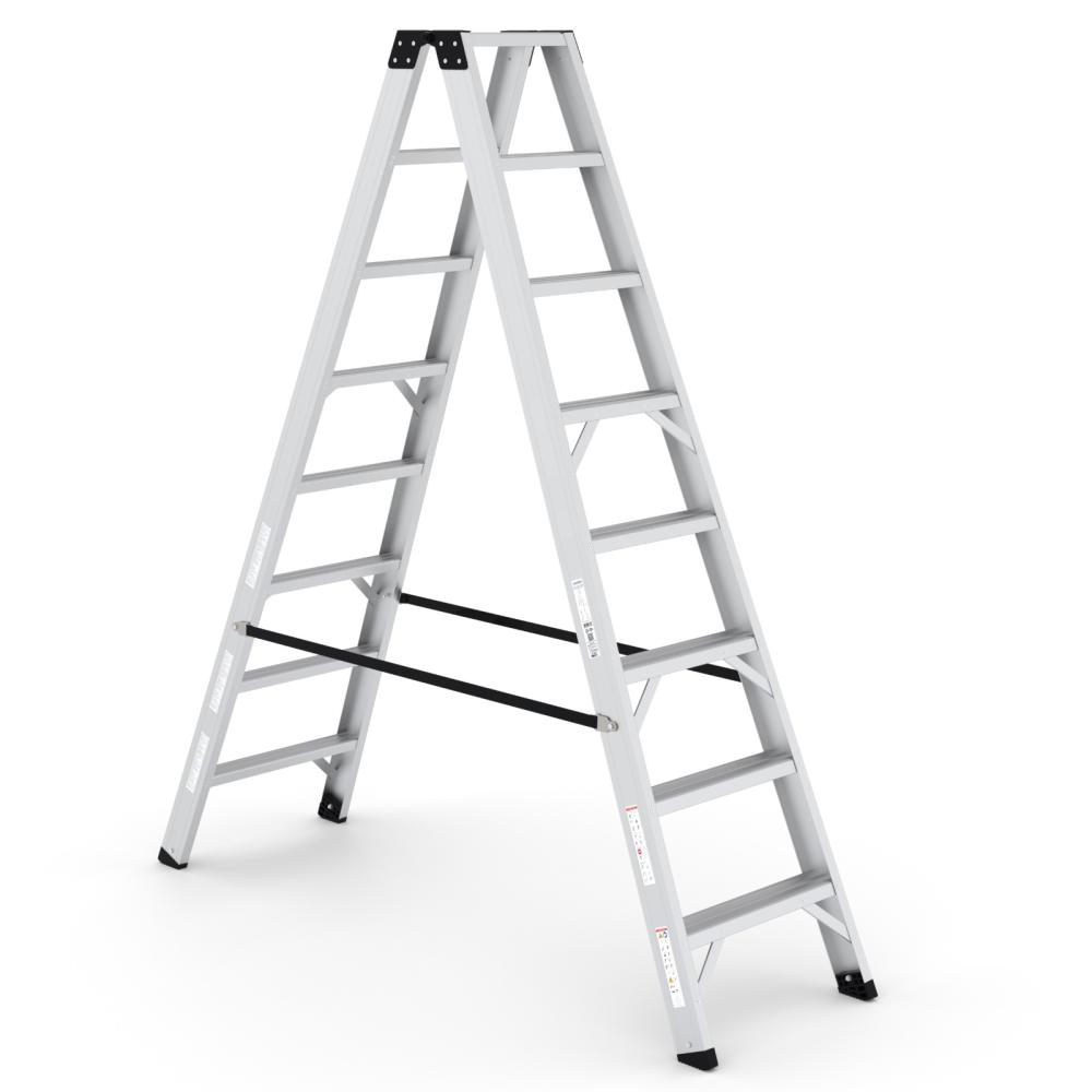 Aluminum Ladder, 8 Wide Steps