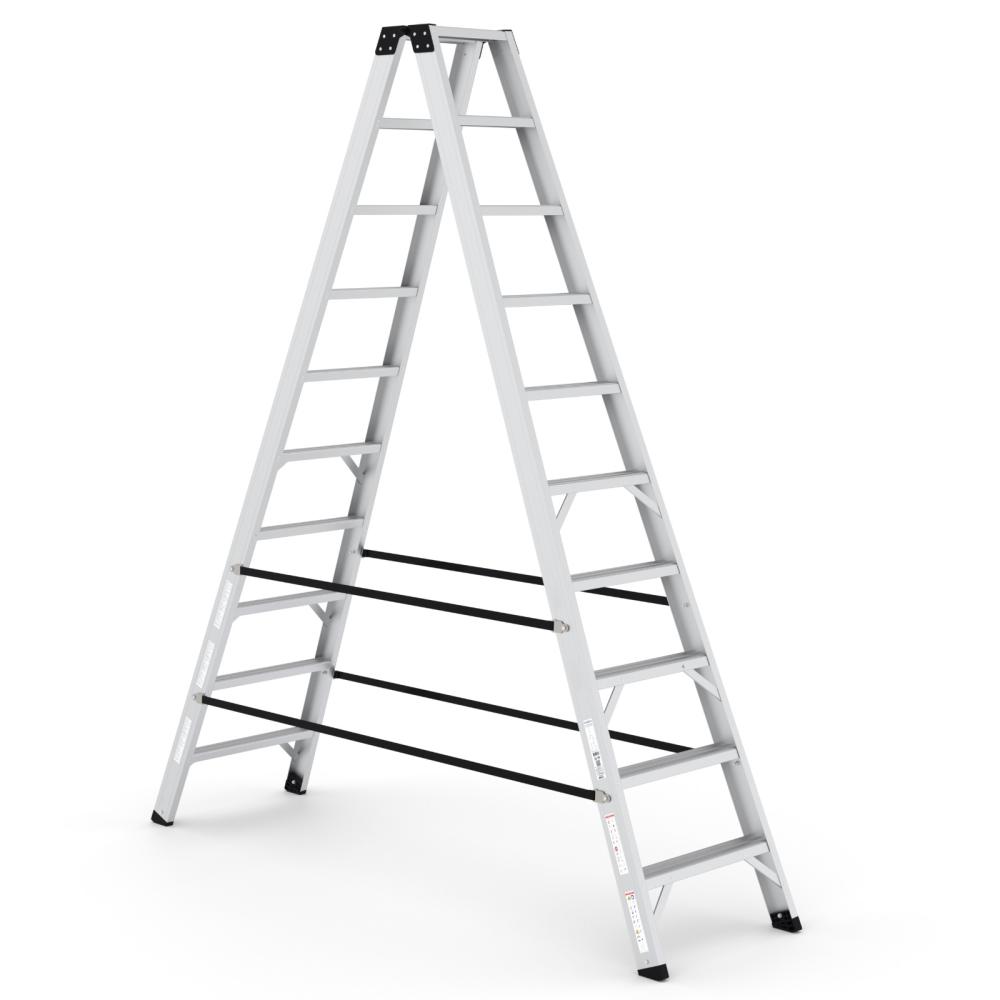 Aluminum Ladder, 10 Wide Steps