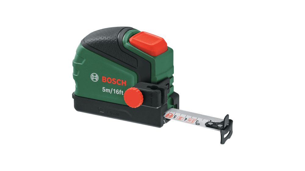 Bosch Tape Measure 5 m / 16 ft + Pencil Clip