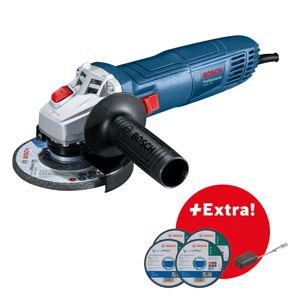 Bosch Angle Grinder 4.5" 710W + 4 Cutting Disc +Carbon Brush