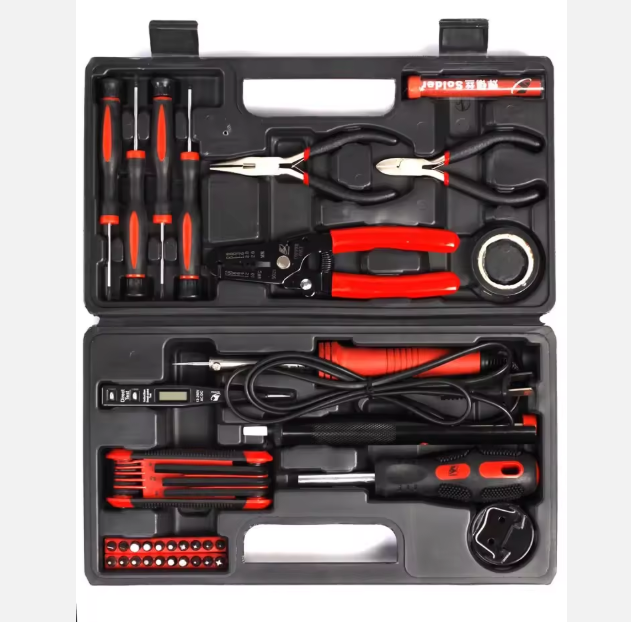 KAFUWELL C3708A Mechanic Repair Socket Set Power Electric Hand Professional 74pcs Tool Box Kit Set