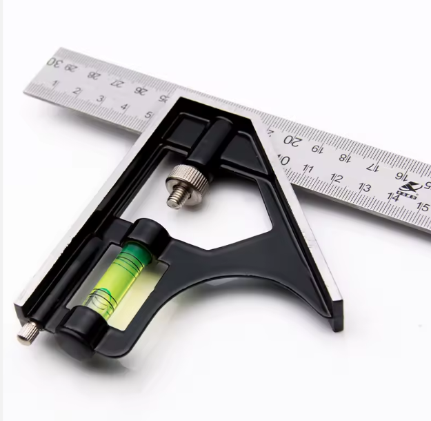 KAFUWELL RC8300A 300mm Stainless Steel Combined Movable Square Horizontal Movement 45 Degree Right Angle Square
