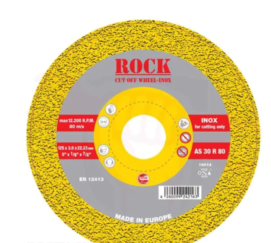 Stainless Steel Cutting Disc 4 Inch × 3 Mm – ROCK (European Union Standard)