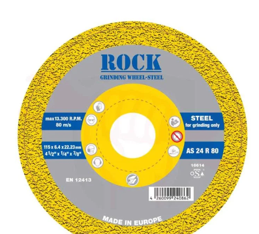 Grinding Disc 5 Inch × 6 Mm – ROCK (European Union Standard)