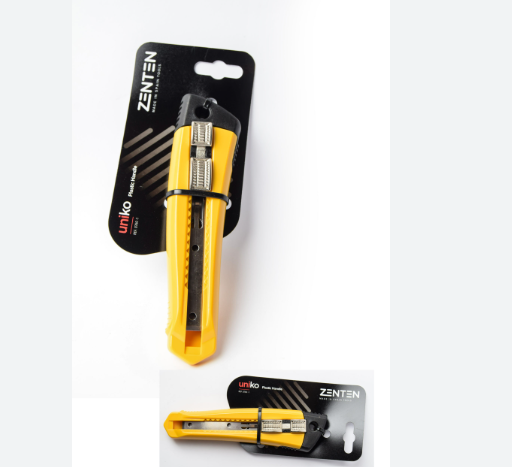 Plastic Cutter Blade, Yellow, 18 Mm – Zenten
