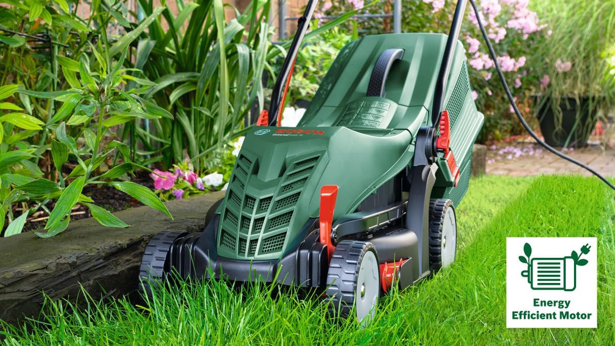 جزازة عشب كهربائية من بوش بقدرة 1300 واط وعرض قص 34 سم – UniversalRotak 34-40