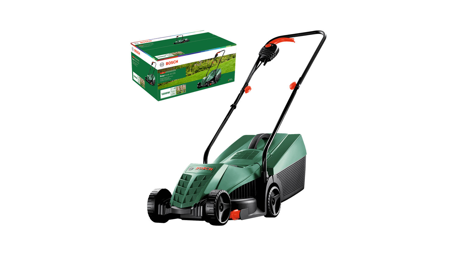 جزازة عشب كهربائية من بوش بقدرة 1200 واط، عرض قص 32 سم، سعة تجميع 31 لتر – Easy Rotak 32-235