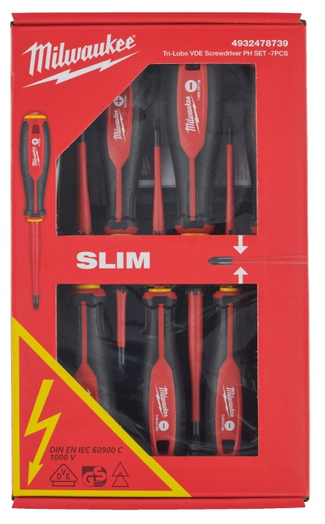 Milwaukee Isolated Screwdriver Set - 7pcs