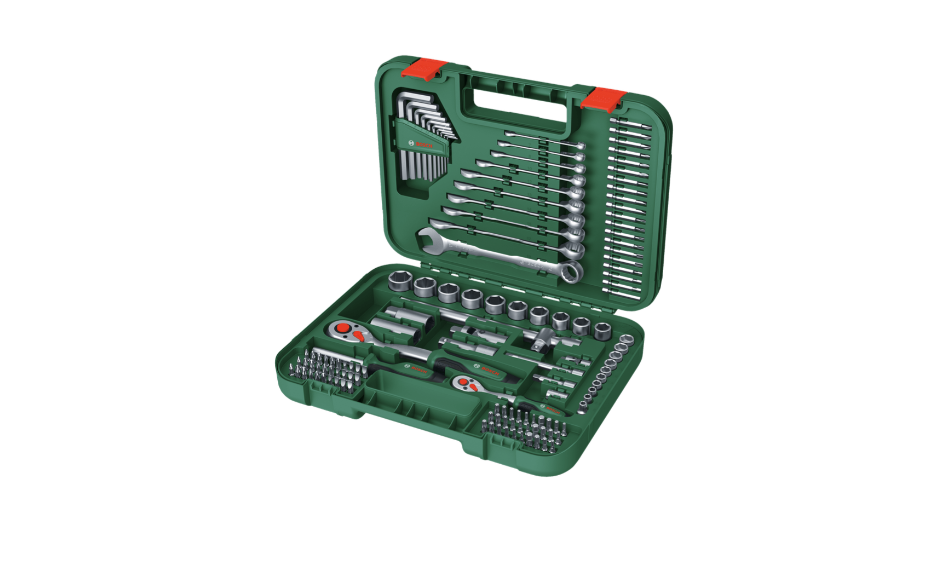 مجموعة أدوات يدوية متقدمة من بوش (BOSCH) مكونة من 132 قطعة