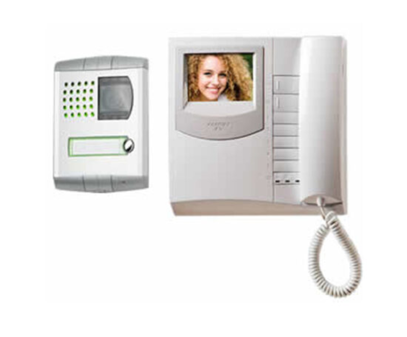 Full Intercom Kit Of Panel 1 Button Includes The Camera And Mic And Speaker + Monitor 2 Button Speaker + Power