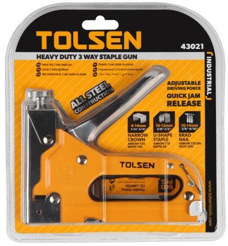Staple Gun, 3 in 1 Manual Nail Gun with 600 Staples - Heavy Duty Gun for Upholstery, Fixing Material, Decoration, Carpentry, Furniture