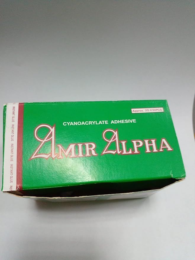 Amir Alpha Glue Instant - 2g, Set Of 50 Pieces