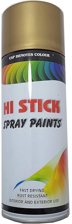 طلاء بخاخ ذهبي  (سبراي رش سريع الجفاف) قد تختلف شكل العبوة