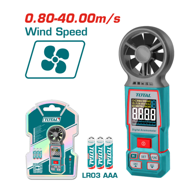 Total Tools Digital Anemometer 0.8–40 M/s – TETAN031